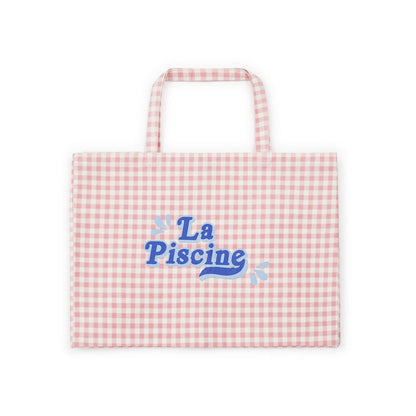 女童粉色格子手提包