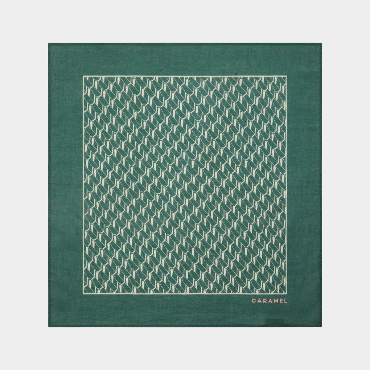 女童绿色棉围巾