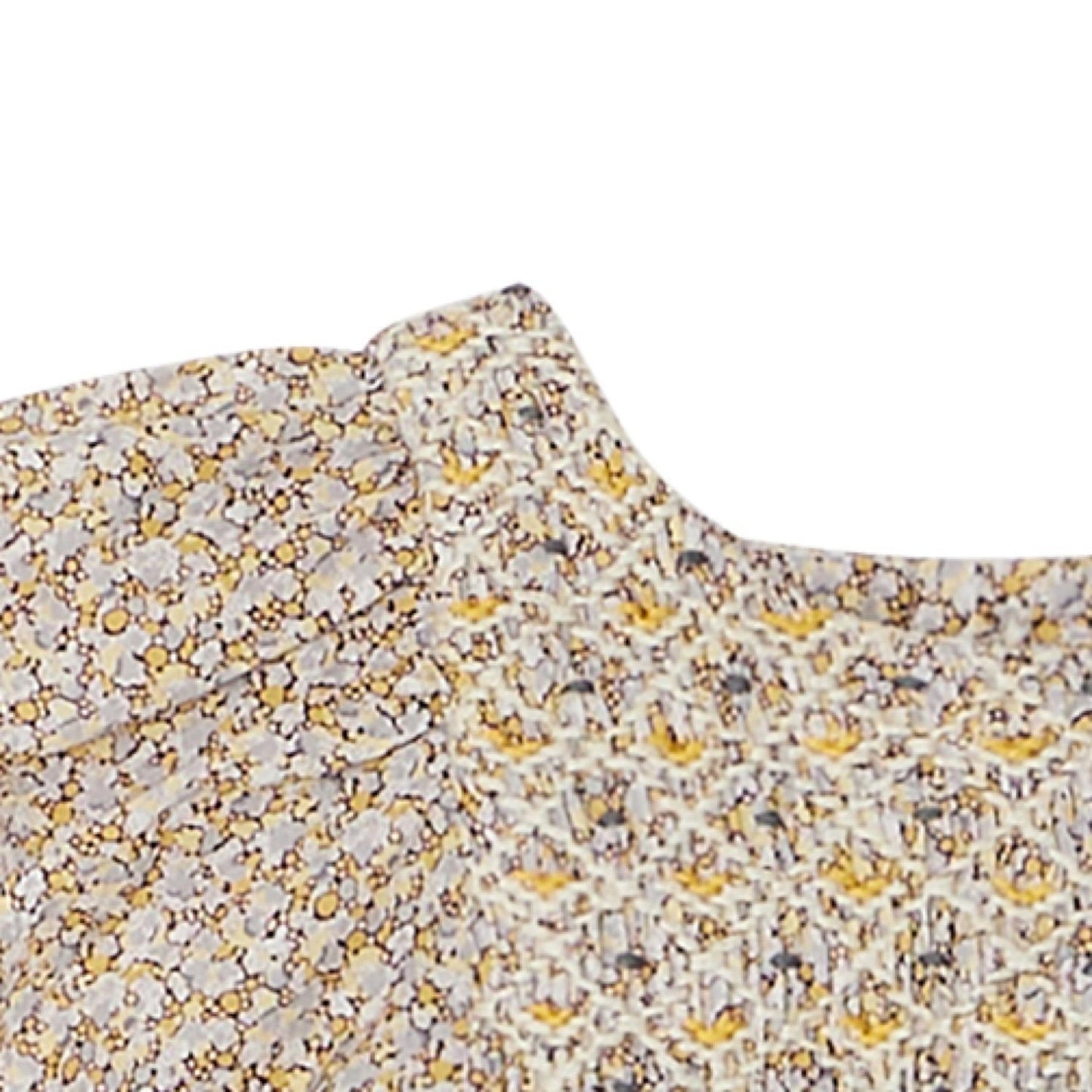 女婴黄色碎花棉连衣裙