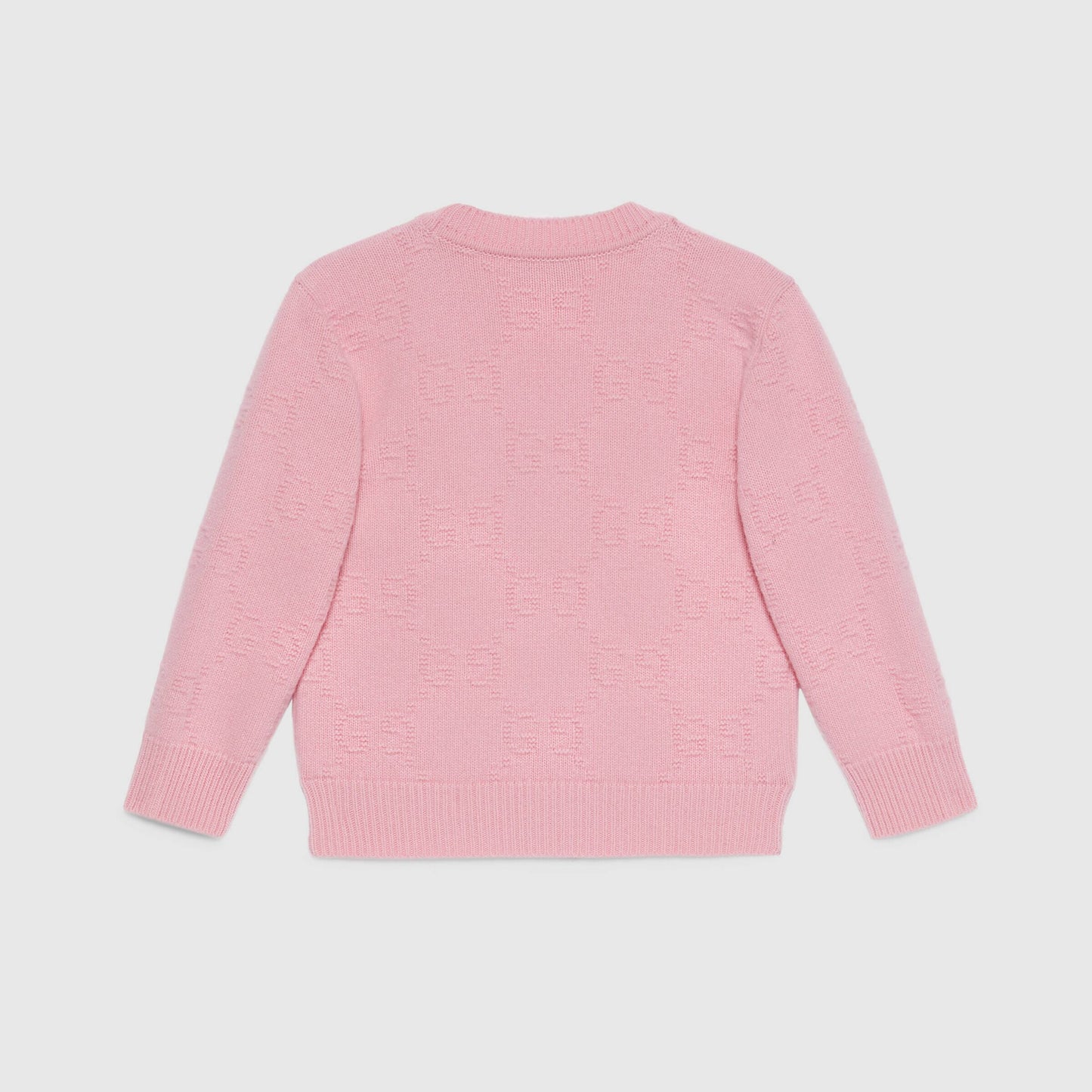 女童粉色羊毛开衫