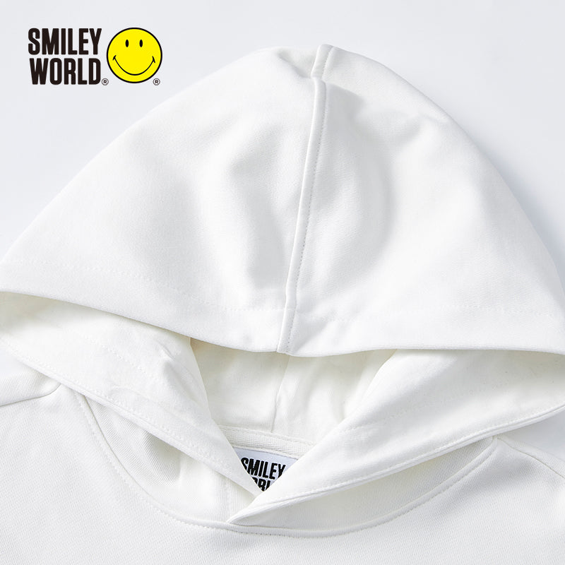 儿童白色连帽卫衣