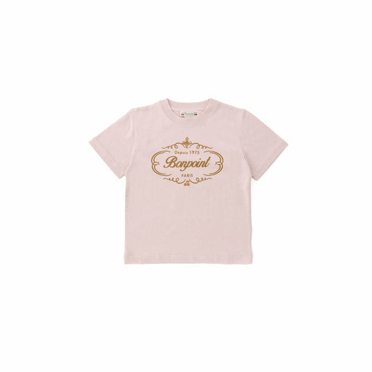 女童粉色Logo棉T恤