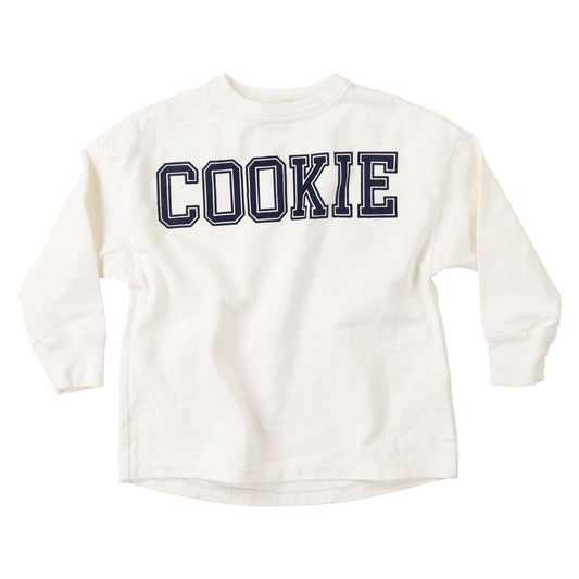 儿童白色印花棉T恤