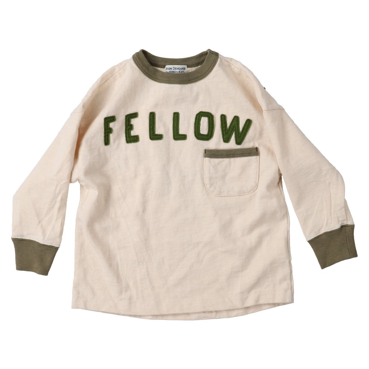 男童白色Logo棉T恤