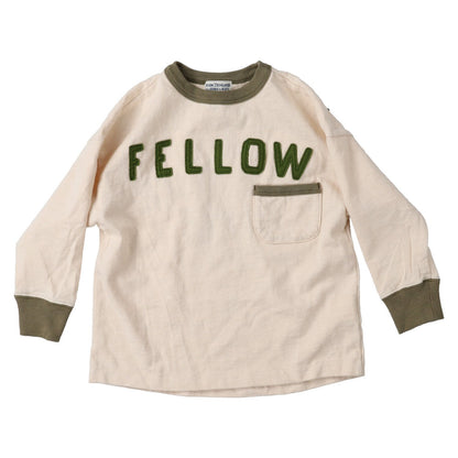 男童白色Logo棉T恤