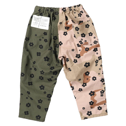 儿童绿色碎花长裤