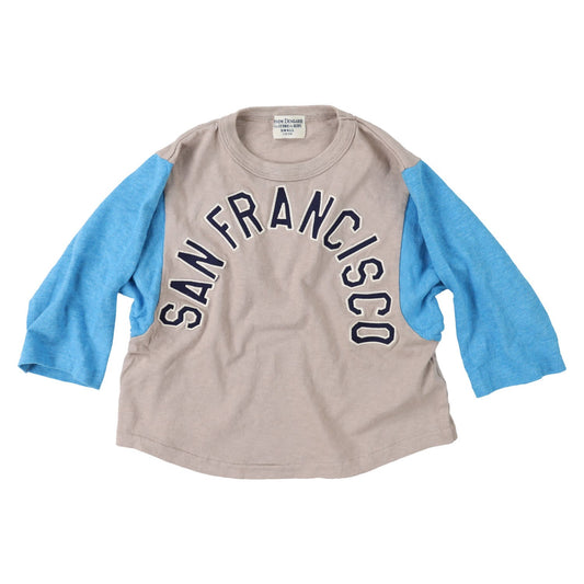 儿童灰色棉长袖T恤