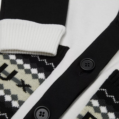 女童白色Logo羊毛开衫