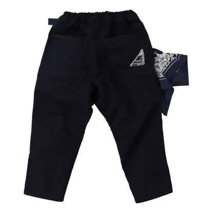 女童藏青色棉长裤