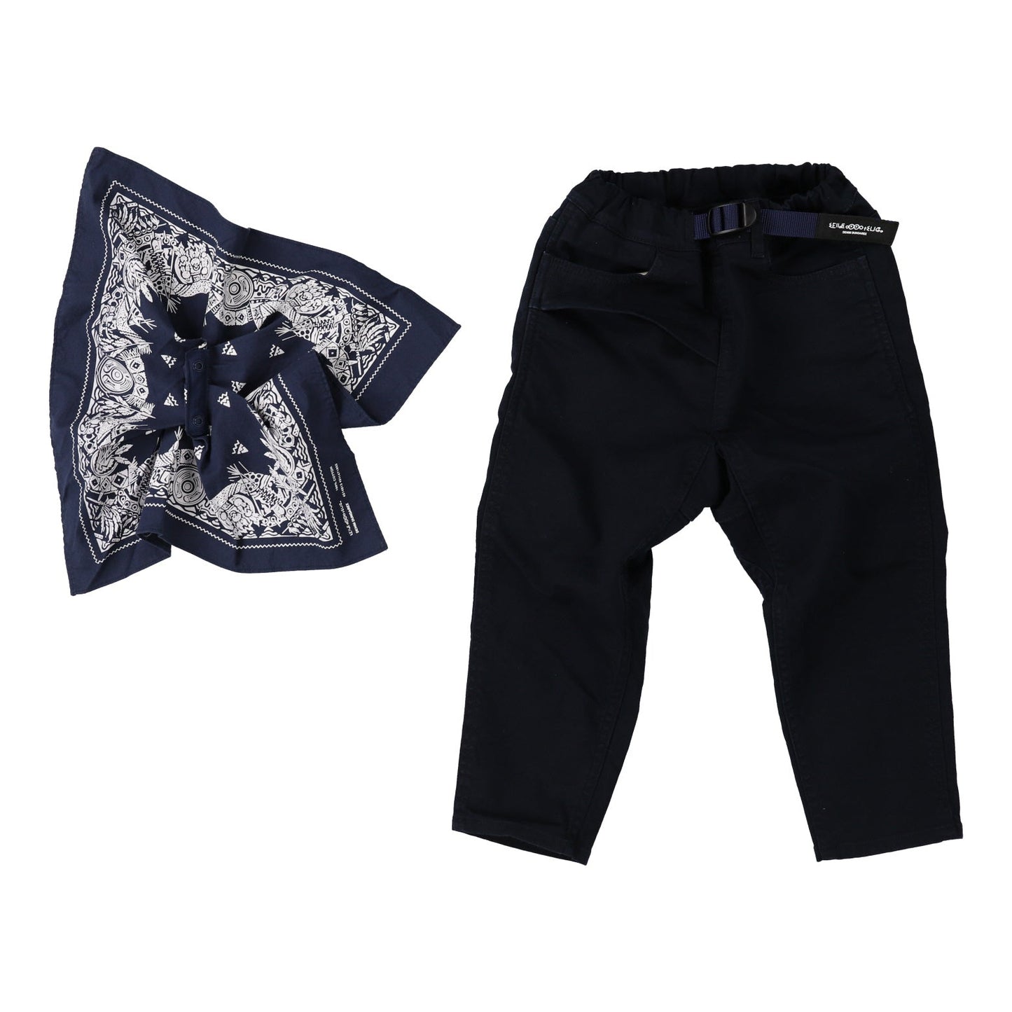 女童藏青色棉长裤