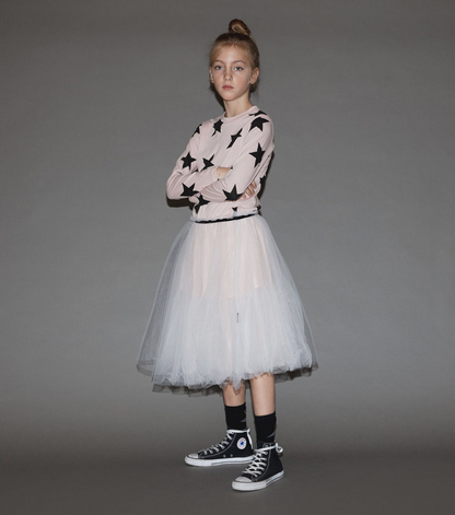 Girls Pink Stars Dress