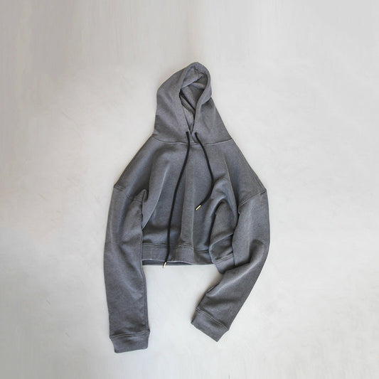 女童灰色芭蕾舞保暖卫衣