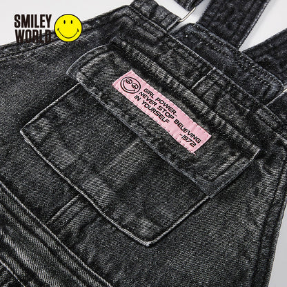 女童黑色背带裙