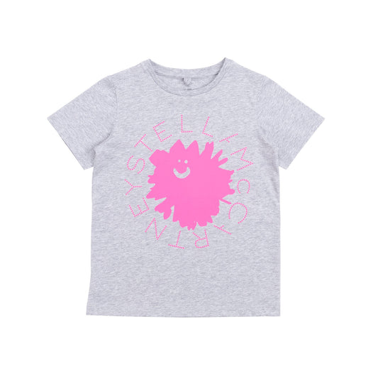 Girls Grey Thunder Cotton T-Shirt