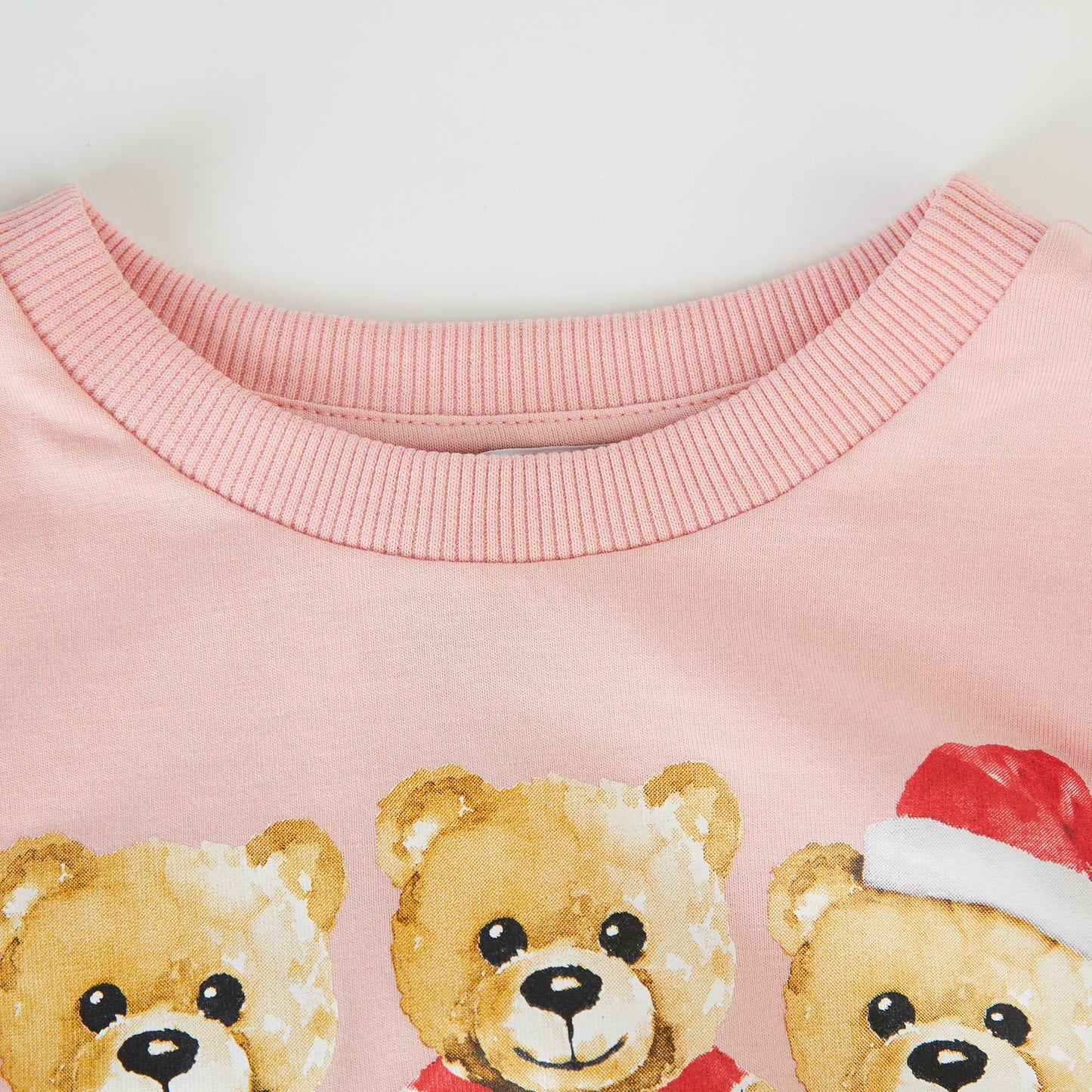 女童粉色印花棉T恤