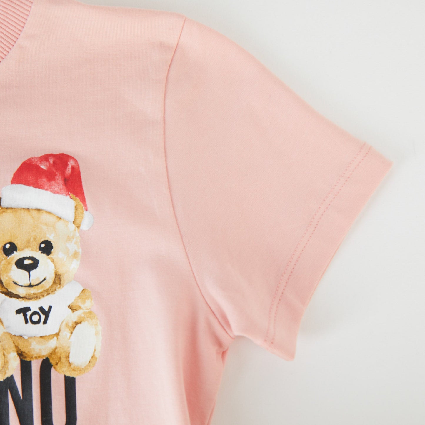 女童粉色印花棉T恤