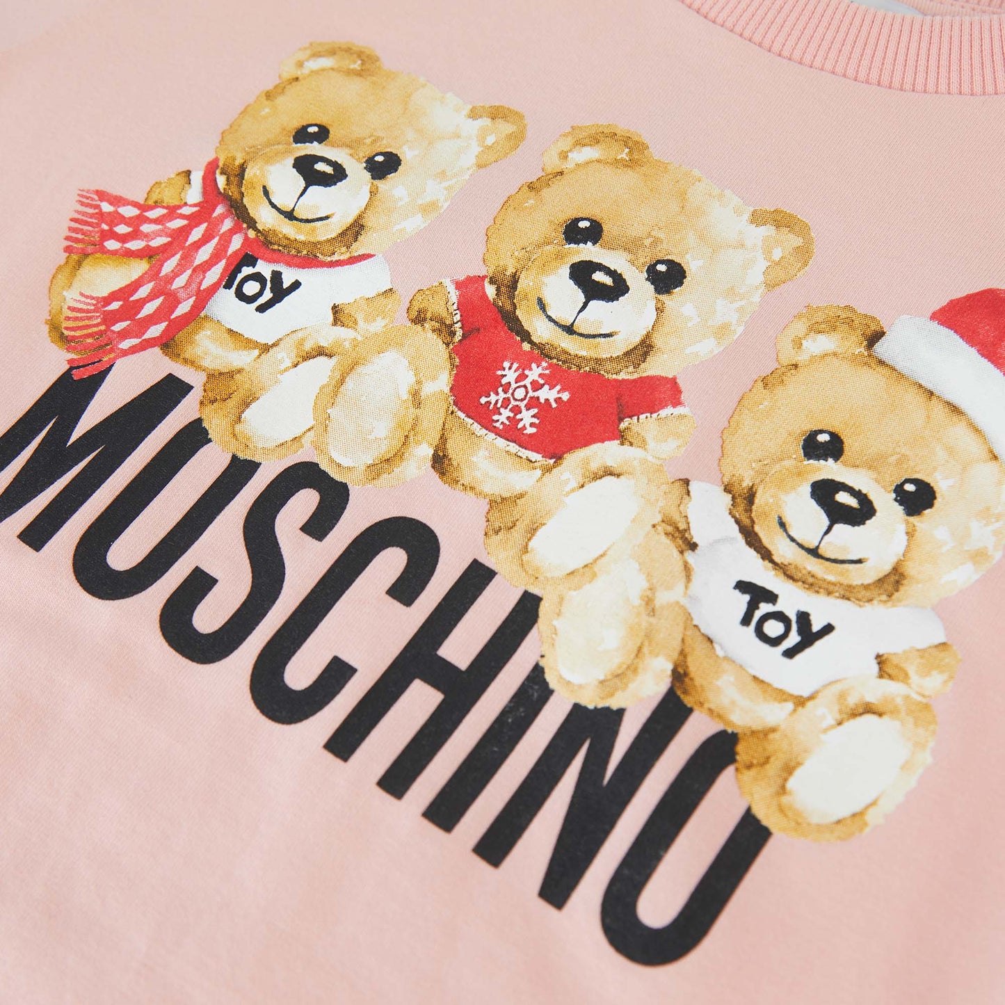 女童粉色印花棉T恤