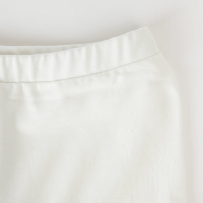 女婴白色Logo棉打底裤