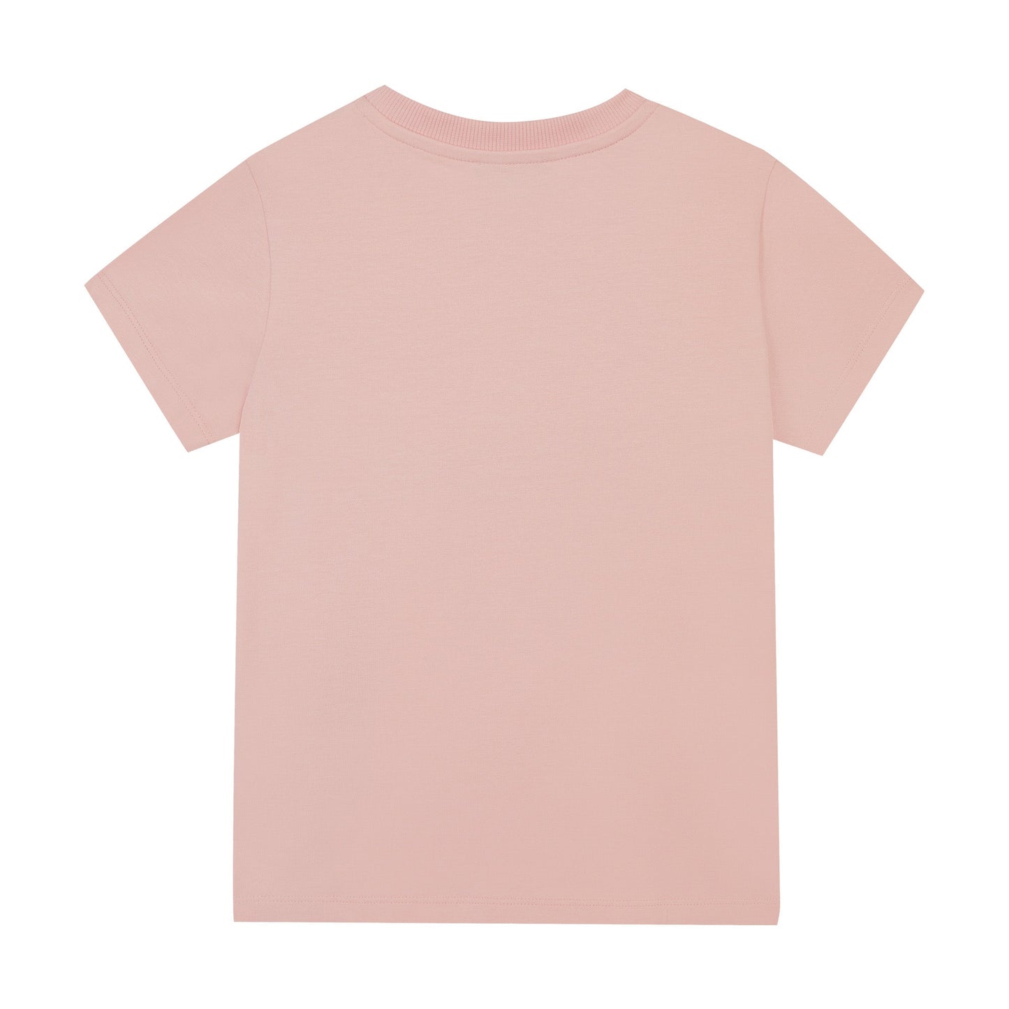 女童粉色印花棉T恤