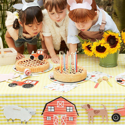 彩色荧光弯曲蜡烛 （16个装)