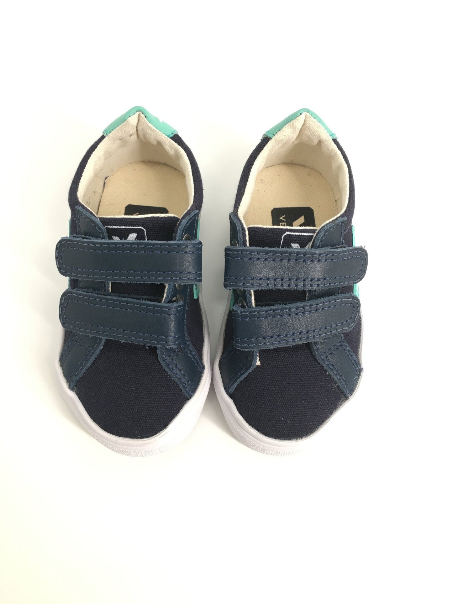 Baby Blue Velcro Canvas Shoes