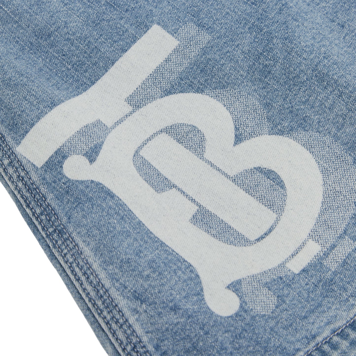 女童浅蓝色Logo牛仔短裙