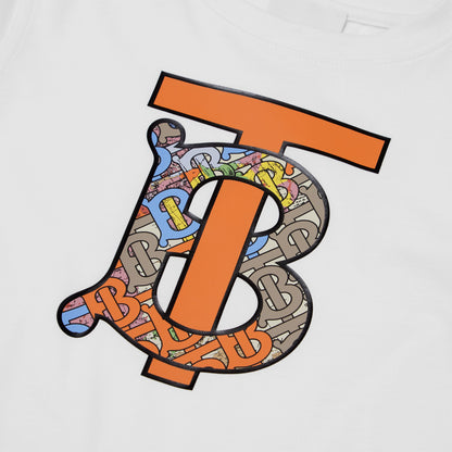 儿童白色Logo棉T恤