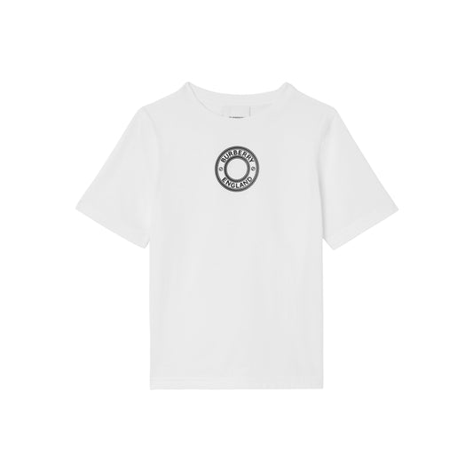 儿童白色Logo棉T恤