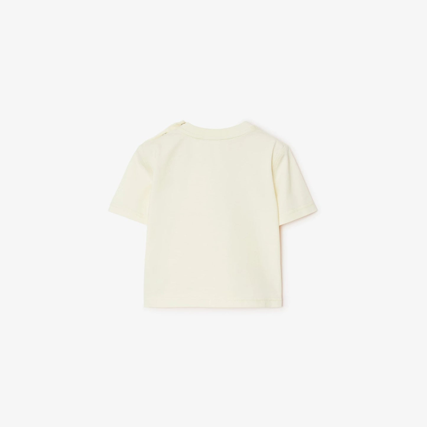 婴儿奶油白印花棉T恤