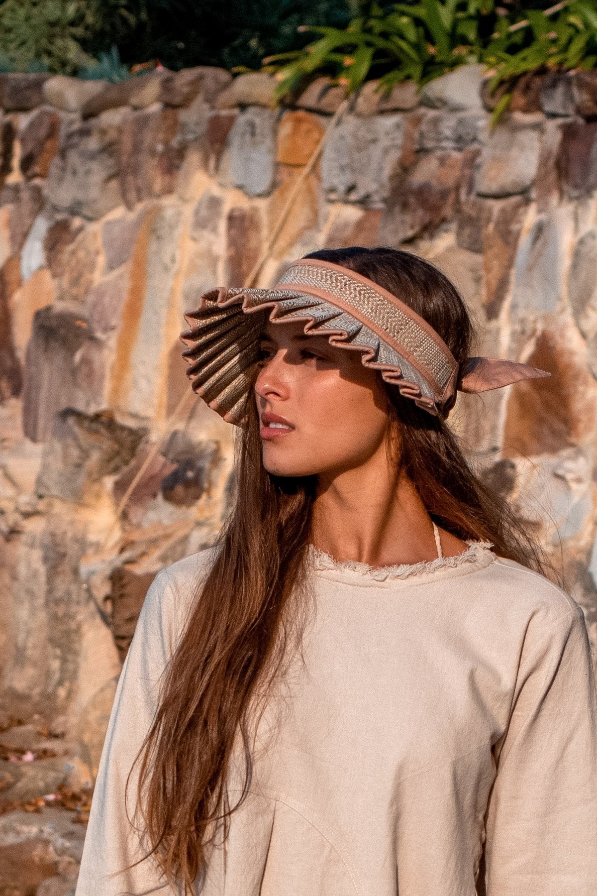 女童浅棕色'Cabana'太阳帽