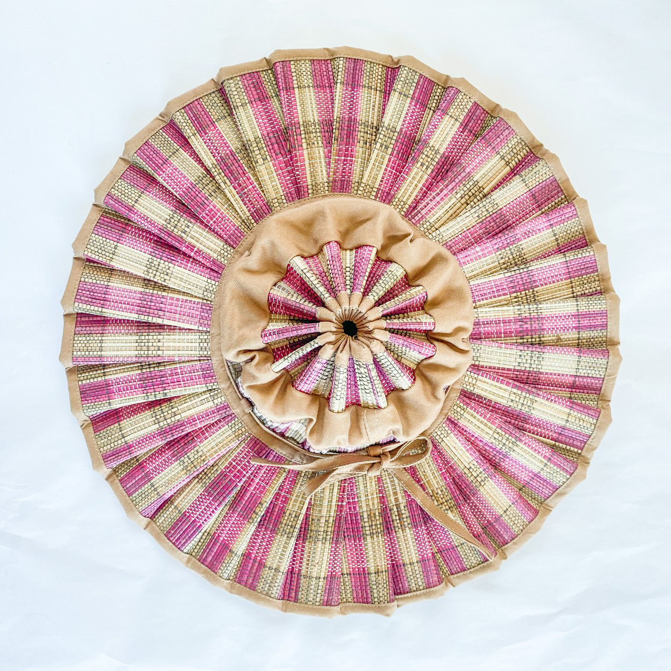 女童粉色'Capri'遮阳帽