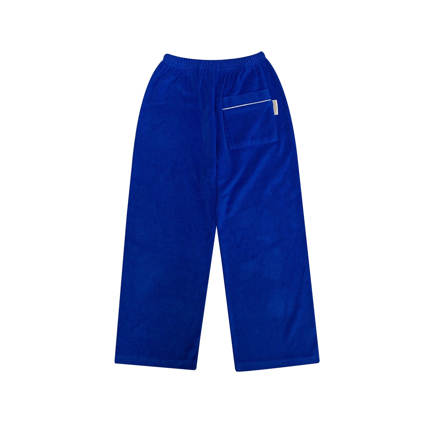 儿童蓝色丝绒长裤