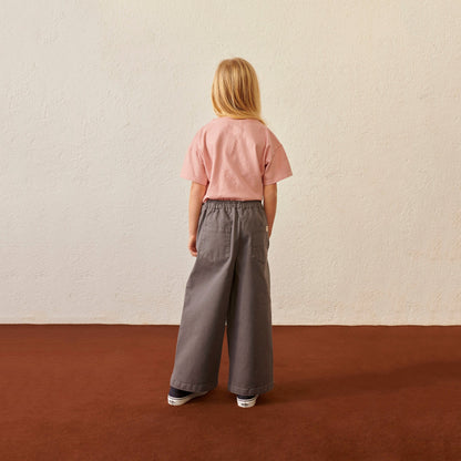 儿童粉色Logo棉T恤