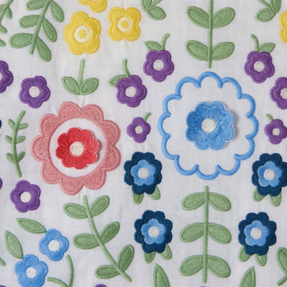 女童白色印花连衣裙