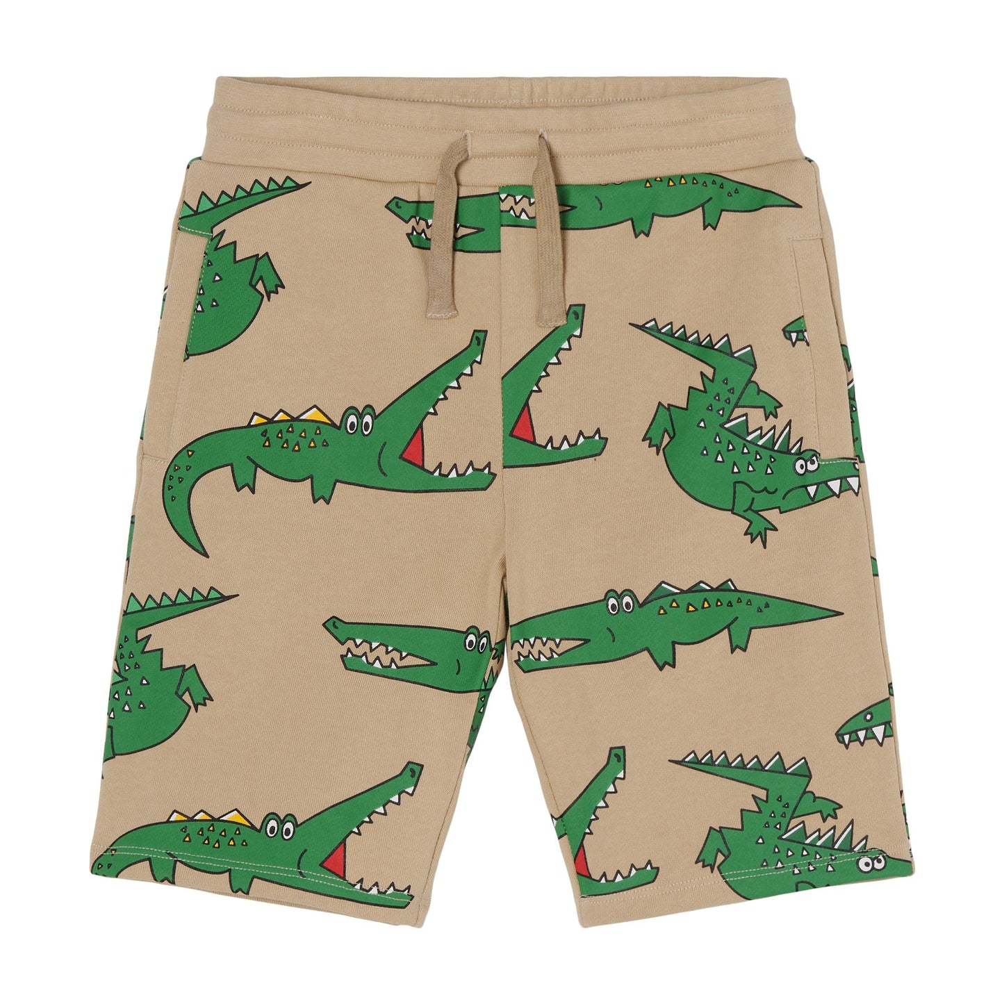 儿童米色印花短裤