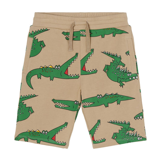 儿童米色印花短裤