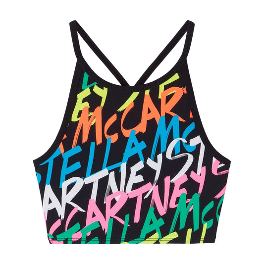 女童黑色Logo运动T恤