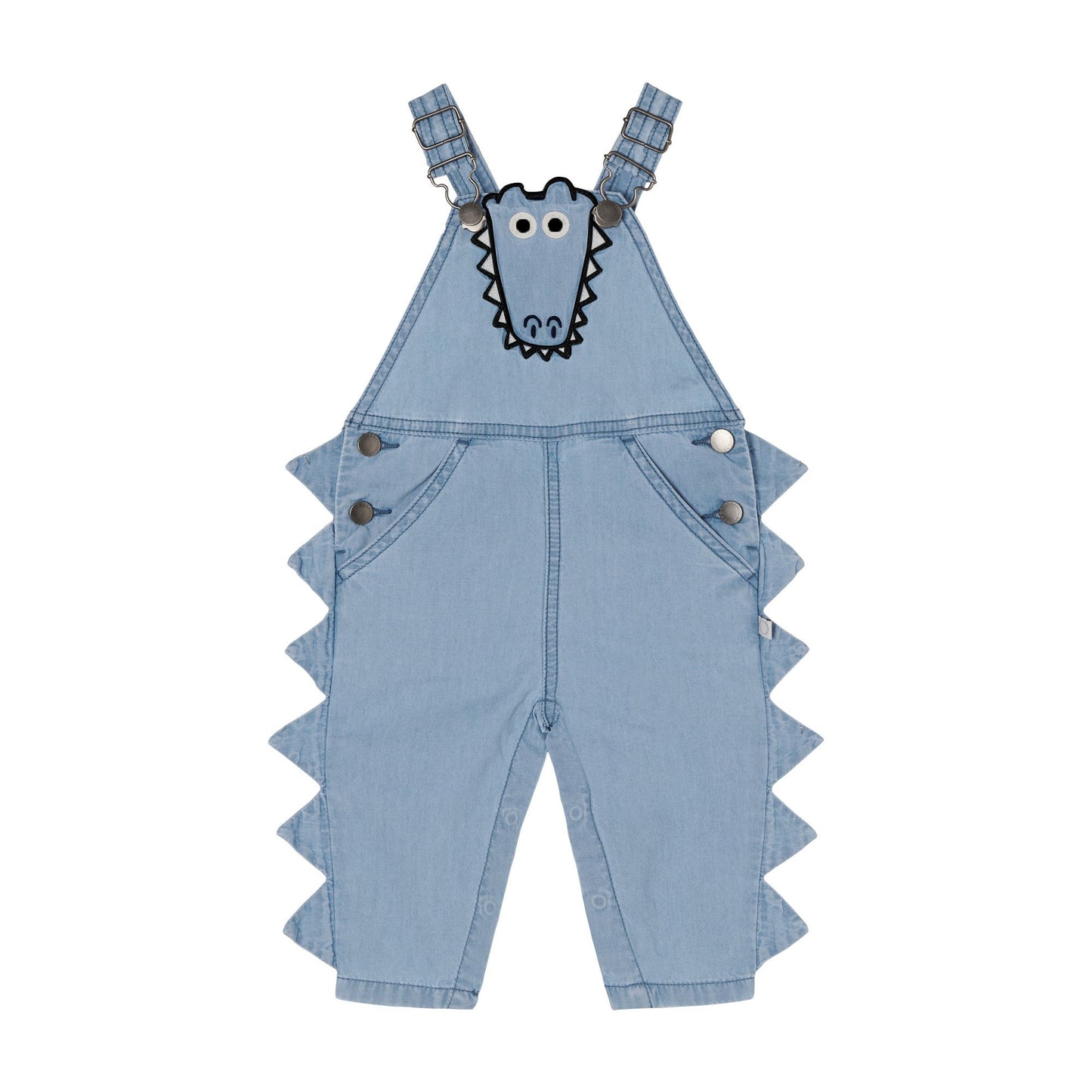 婴儿蓝色背带长裤