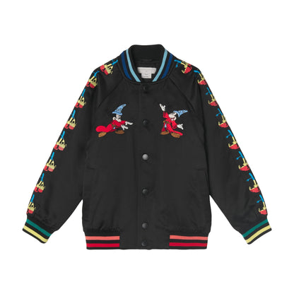 男童黑色印花夹克