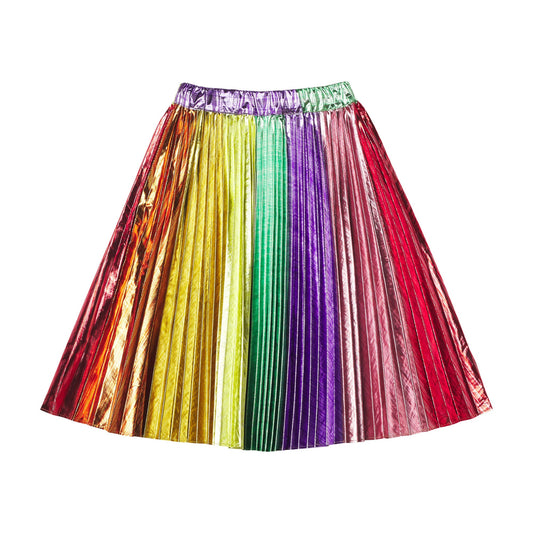 女童彩色百褶短裙