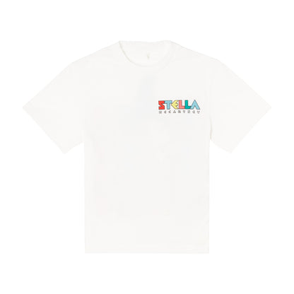 男童白色Logo棉T恤