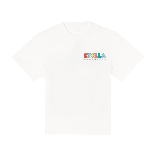 男童白色Logo棉T恤
