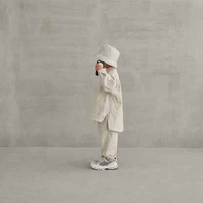 儿童白色棉衬衫