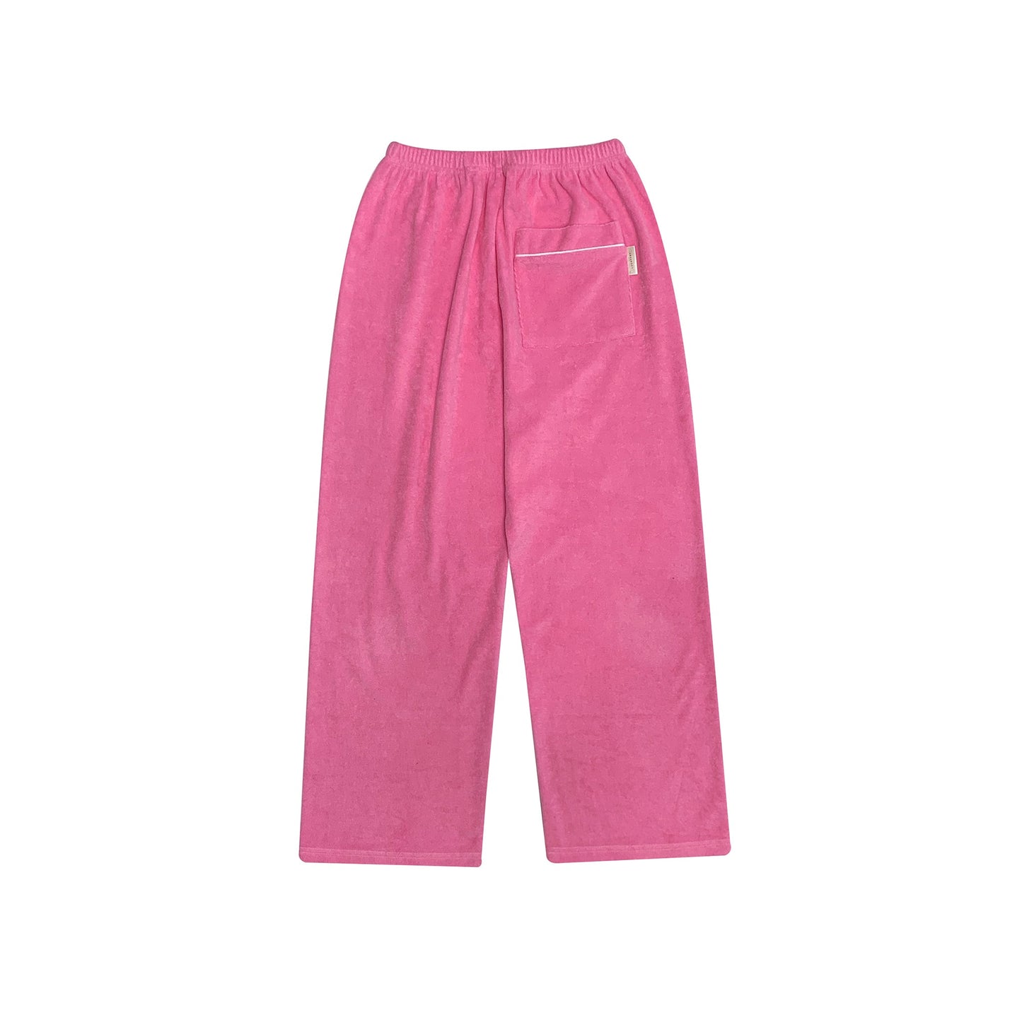 儿童粉色丝绒长裤