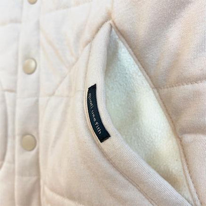 男童白色棉马甲