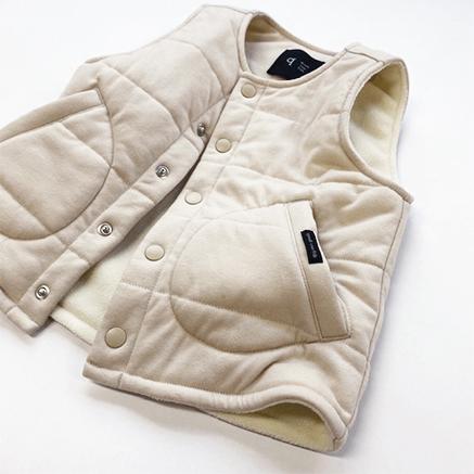 男童白色棉马甲