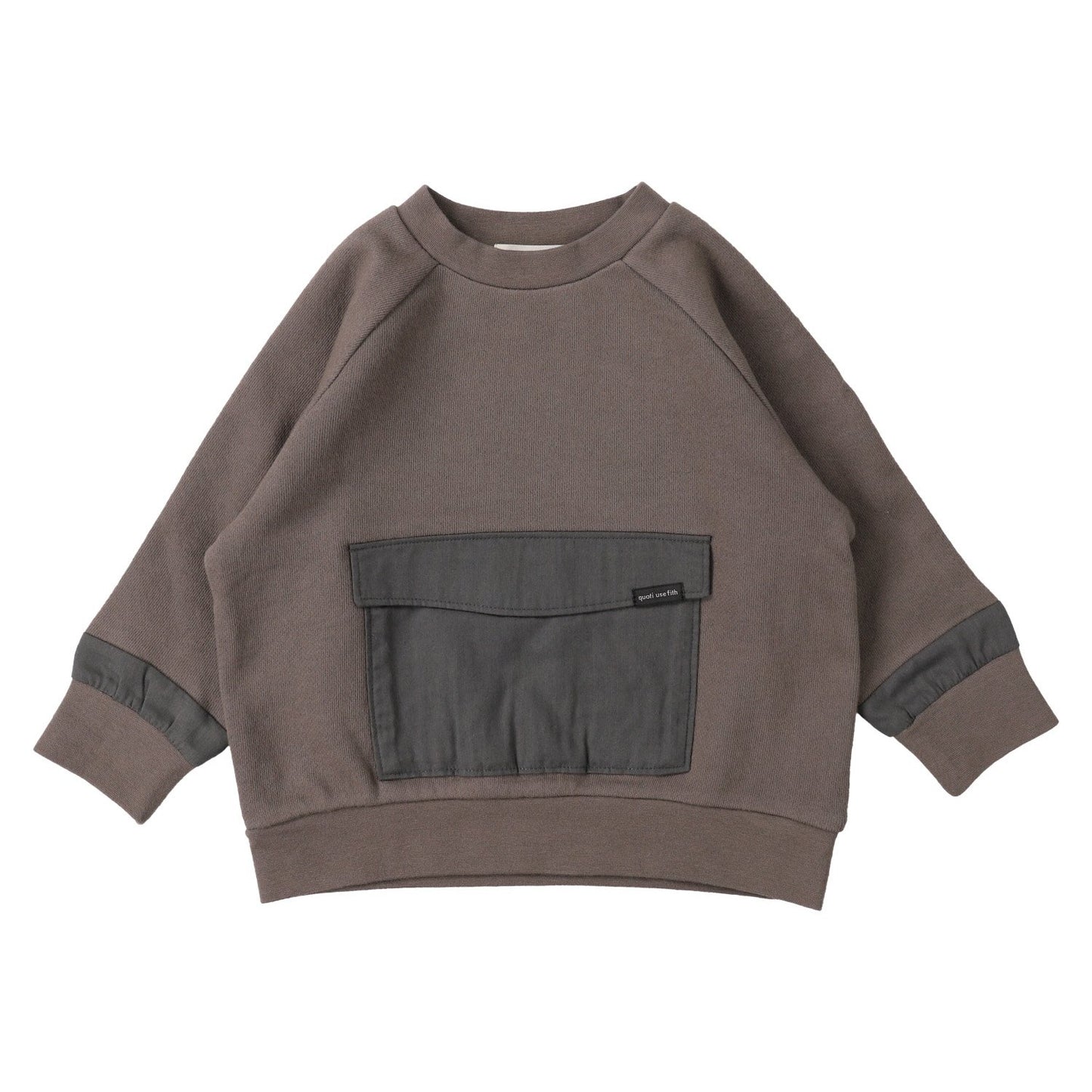 男童棕色棉卫衣