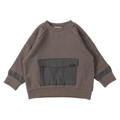 男童棕色棉卫衣