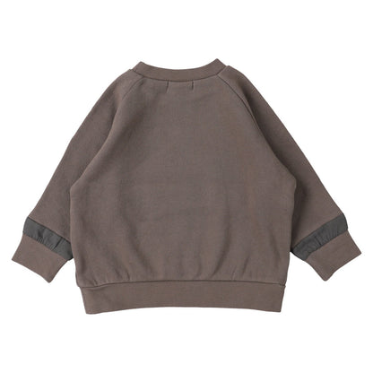 男童棕色棉卫衣