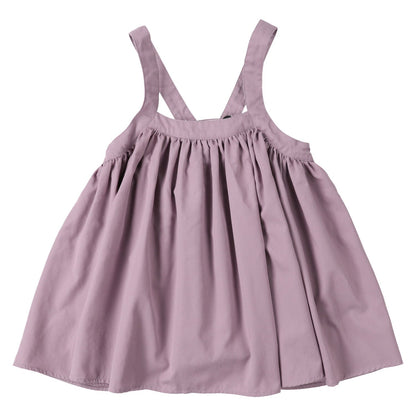 女童紫色吊带裙